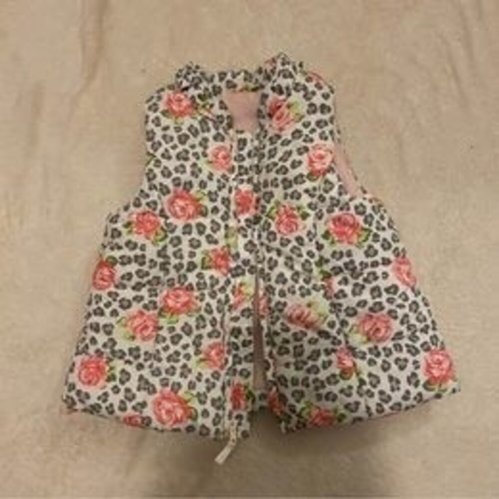 Adorable 2T Floral Leopard Print Vest [Clothing 112]
